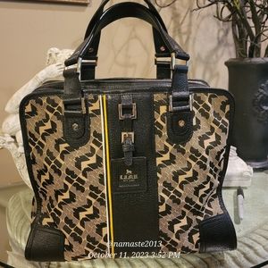 L.A.M.B. by Gwen Stefani Oxford Logo 3 Compartment Satchel Luxury Designer #581